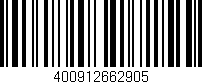 Código de barras (EAN, GTIN, SKU, ISBN): '400912662905'