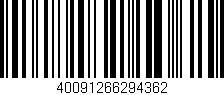 Código de barras (EAN, GTIN, SKU, ISBN): '40091266294362'
