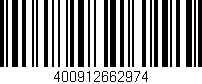 Código de barras (EAN, GTIN, SKU, ISBN): '400912662974'