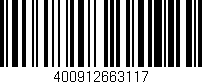 Código de barras (EAN, GTIN, SKU, ISBN): '400912663117'