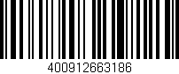 Código de barras (EAN, GTIN, SKU, ISBN): '400912663186'