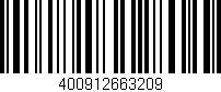 Código de barras (EAN, GTIN, SKU, ISBN): '400912663209'