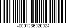 Código de barras (EAN, GTIN, SKU, ISBN): '40091266320924'