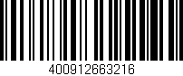 Código de barras (EAN, GTIN, SKU, ISBN): '400912663216'
