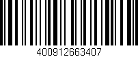 Código de barras (EAN, GTIN, SKU, ISBN): '400912663407'