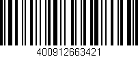 Código de barras (EAN, GTIN, SKU, ISBN): '400912663421'