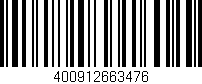 Código de barras (EAN, GTIN, SKU, ISBN): '400912663476'
