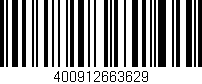 Código de barras (EAN, GTIN, SKU, ISBN): '400912663629'