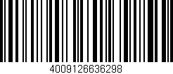 Código de barras (EAN, GTIN, SKU, ISBN): '4009126636298'