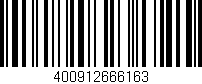 Código de barras (EAN, GTIN, SKU, ISBN): '400912666163'