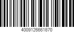Código de barras (EAN, GTIN, SKU, ISBN): '4009126661870'