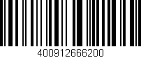 Código de barras (EAN, GTIN, SKU, ISBN): '400912666200'