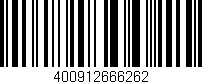 Código de barras (EAN, GTIN, SKU, ISBN): '400912666262'