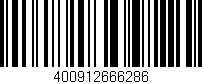 Código de barras (EAN, GTIN, SKU, ISBN): '400912666286'