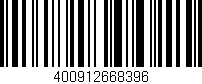 Código de barras (EAN, GTIN, SKU, ISBN): '400912668396'