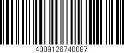 Código de barras (EAN, GTIN, SKU, ISBN): '4009126740087'