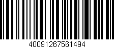 Código de barras (EAN, GTIN, SKU, ISBN): '40091267561494'