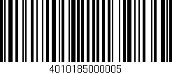 Código de barras (EAN, GTIN, SKU, ISBN): '4010185000005'
