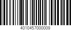 Código de barras (EAN, GTIN, SKU, ISBN): '4010457000009'