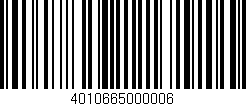 Código de barras (EAN, GTIN, SKU, ISBN): '4010665000006'