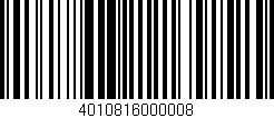 Código de barras (EAN, GTIN, SKU, ISBN): '4010816000008'