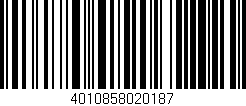 Código de barras (EAN, GTIN, SKU, ISBN): '4010858020187'