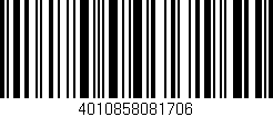 Código de barras (EAN, GTIN, SKU, ISBN): '4010858081706'