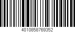 Código de barras (EAN, GTIN, SKU, ISBN): '4010858769352'