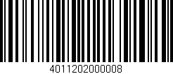 Código de barras (EAN, GTIN, SKU, ISBN): '4011202000008'