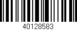 Código de barras (EAN, GTIN, SKU, ISBN): '40128583'