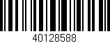 Código de barras (EAN, GTIN, SKU, ISBN): '40128588'