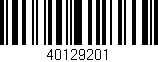 Código de barras (EAN, GTIN, SKU, ISBN): '40129201'