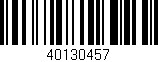 Código de barras (EAN, GTIN, SKU, ISBN): '40130457'