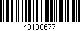 Código de barras (EAN, GTIN, SKU, ISBN): '40130677'