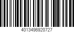 Código de barras (EAN, GTIN, SKU, ISBN): '4013496920727'