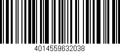 Código de barras (EAN, GTIN, SKU, ISBN): '4014559632038'