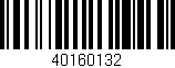 Código de barras (EAN, GTIN, SKU, ISBN): '40160132'