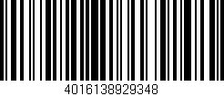 Código de barras (EAN, GTIN, SKU, ISBN): '4016138929348'
