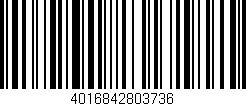 Código de barras (EAN, GTIN, SKU, ISBN): '4016842803736'