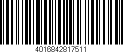 Código de barras (EAN, GTIN, SKU, ISBN): '4016842817511'