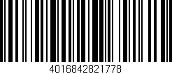 Código de barras (EAN, GTIN, SKU, ISBN): '4016842821778'