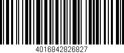 Código de barras (EAN, GTIN, SKU, ISBN): '4016842826827'