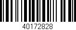 Código de barras (EAN, GTIN, SKU, ISBN): '40172828'