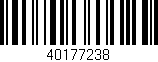 Código de barras (EAN, GTIN, SKU, ISBN): '40177238'