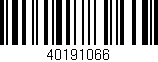 Código de barras (EAN, GTIN, SKU, ISBN): '40191066'