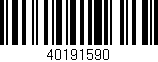 Código de barras (EAN, GTIN, SKU, ISBN): '40191590'