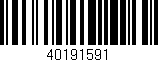 Código de barras (EAN, GTIN, SKU, ISBN): '40191591'