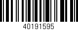 Código de barras (EAN, GTIN, SKU, ISBN): '40191595'