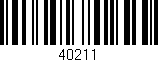 Código de barras (EAN, GTIN, SKU, ISBN): '40211'