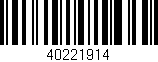 Código de barras (EAN, GTIN, SKU, ISBN): '40221914'